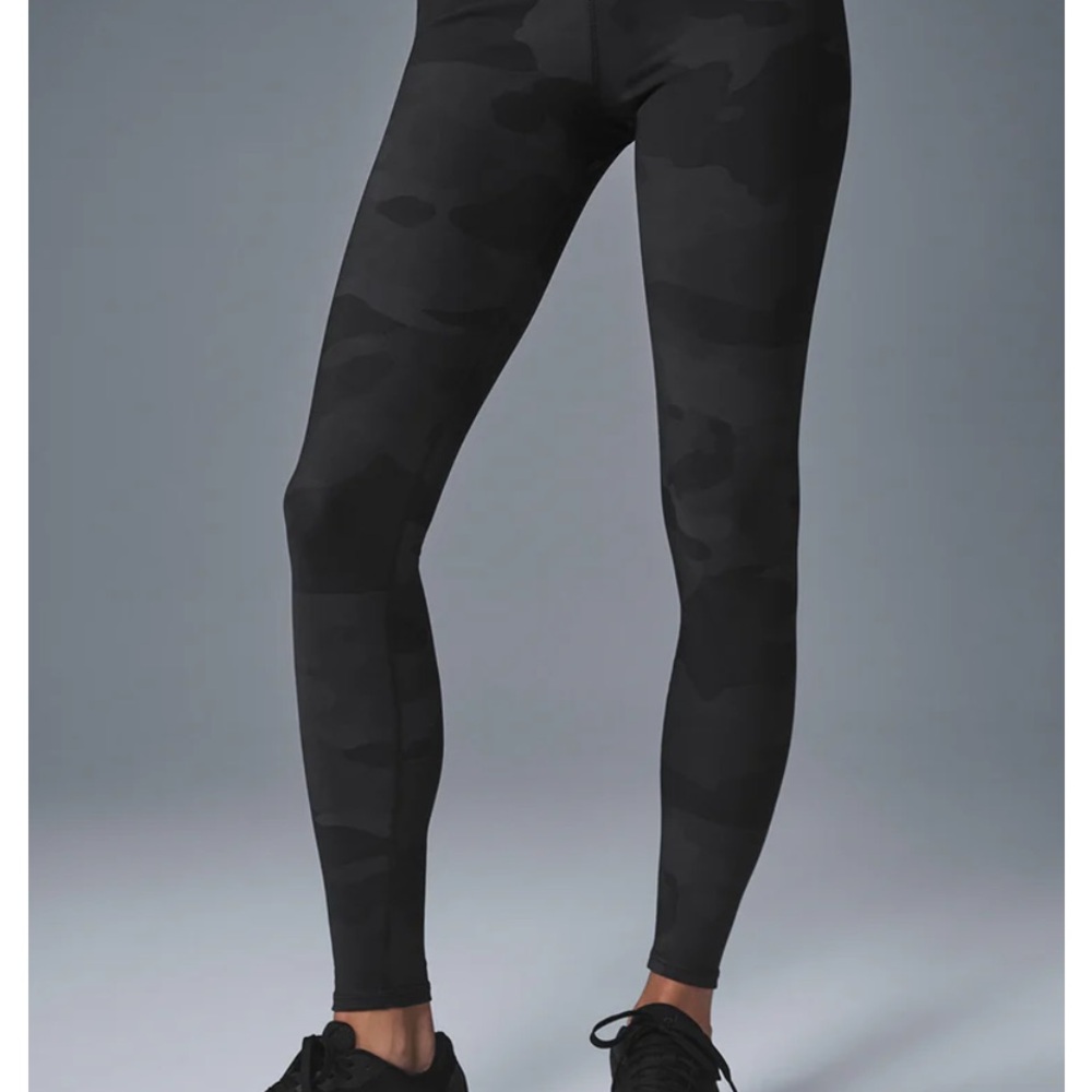 ALO Yoga Black Camo Leggings Vapor XS